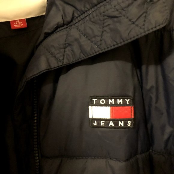 Tommy Hilfiger Puffer Jacket Size XS Navy Blue - Picture 3 of 7